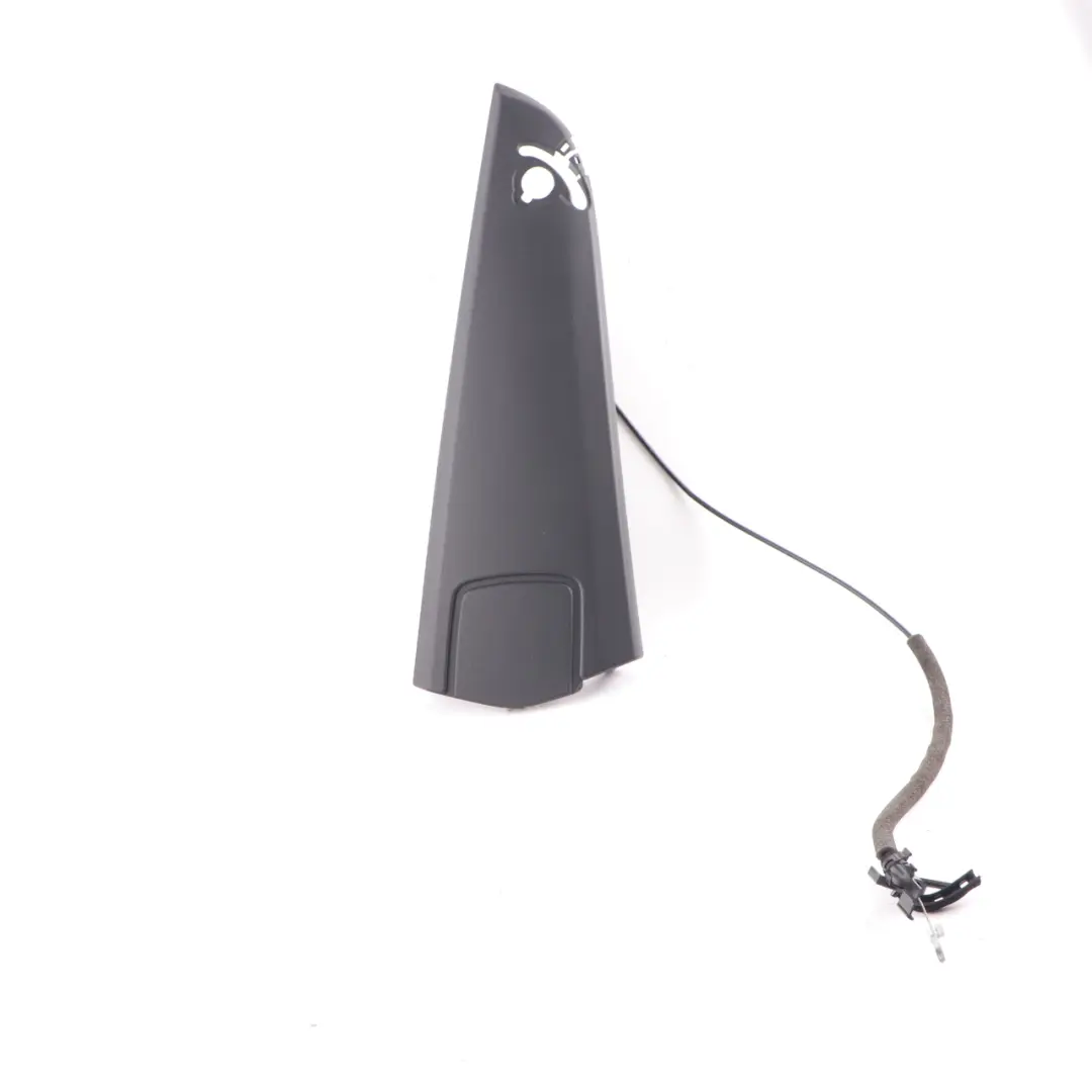 Left N/S Side Lateral Trim Panel Upper Covering Black to BMW F23 Cabrio Rear with Part number 7312399 BMW F23 Cabrio Rear Left N/S Side Lateral Trim Panel Upper Covering Black - SKU 7312399 - Part number 7312399