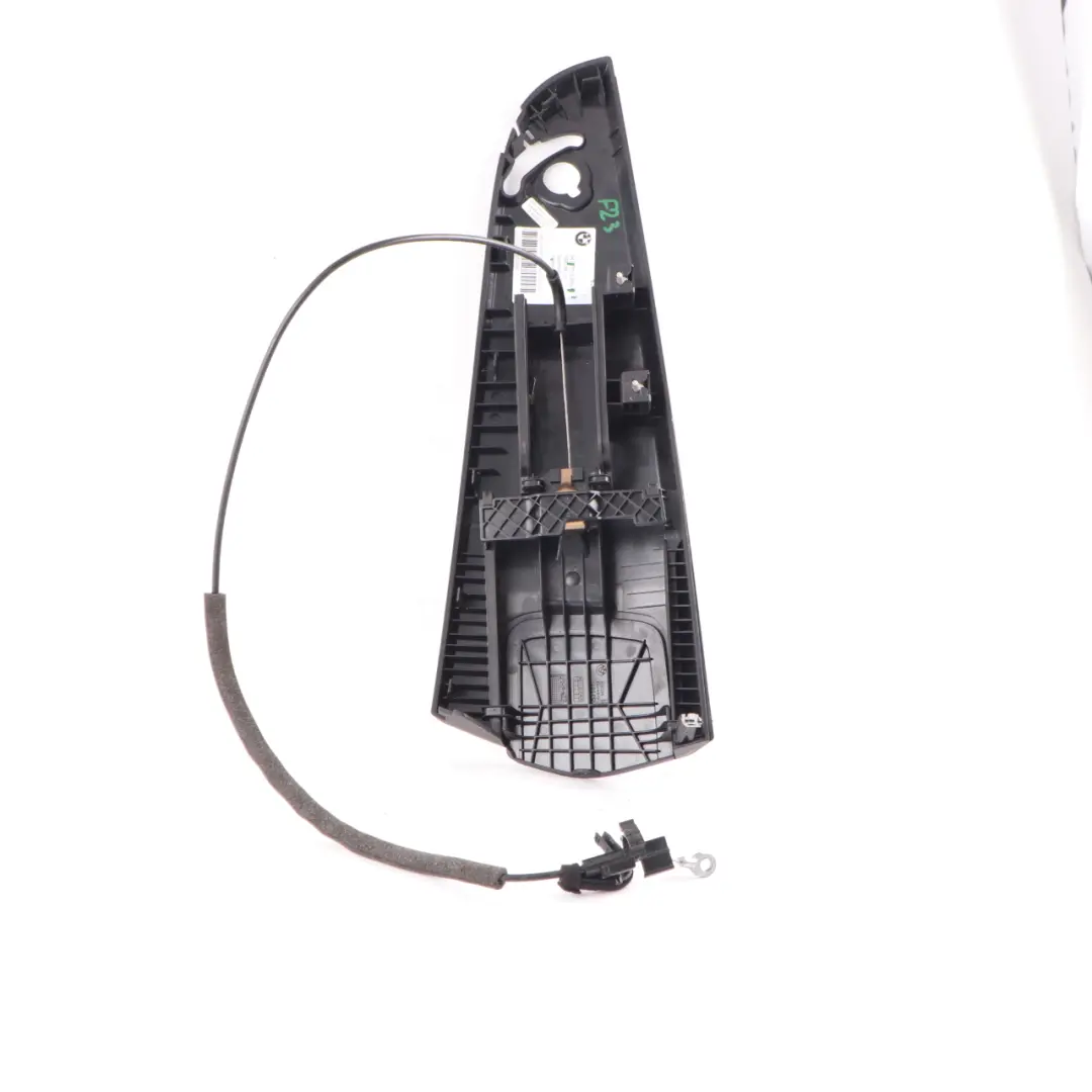 Left N/S Side Lateral Trim Panel Upper Covering Black to BMW F23 Cabrio Rear with Part number 7312399 BMW F23 Cabrio Rear Left N/S Side Lateral Trim Panel Upper Covering Black - SKU 7312399 - Part number 7312399