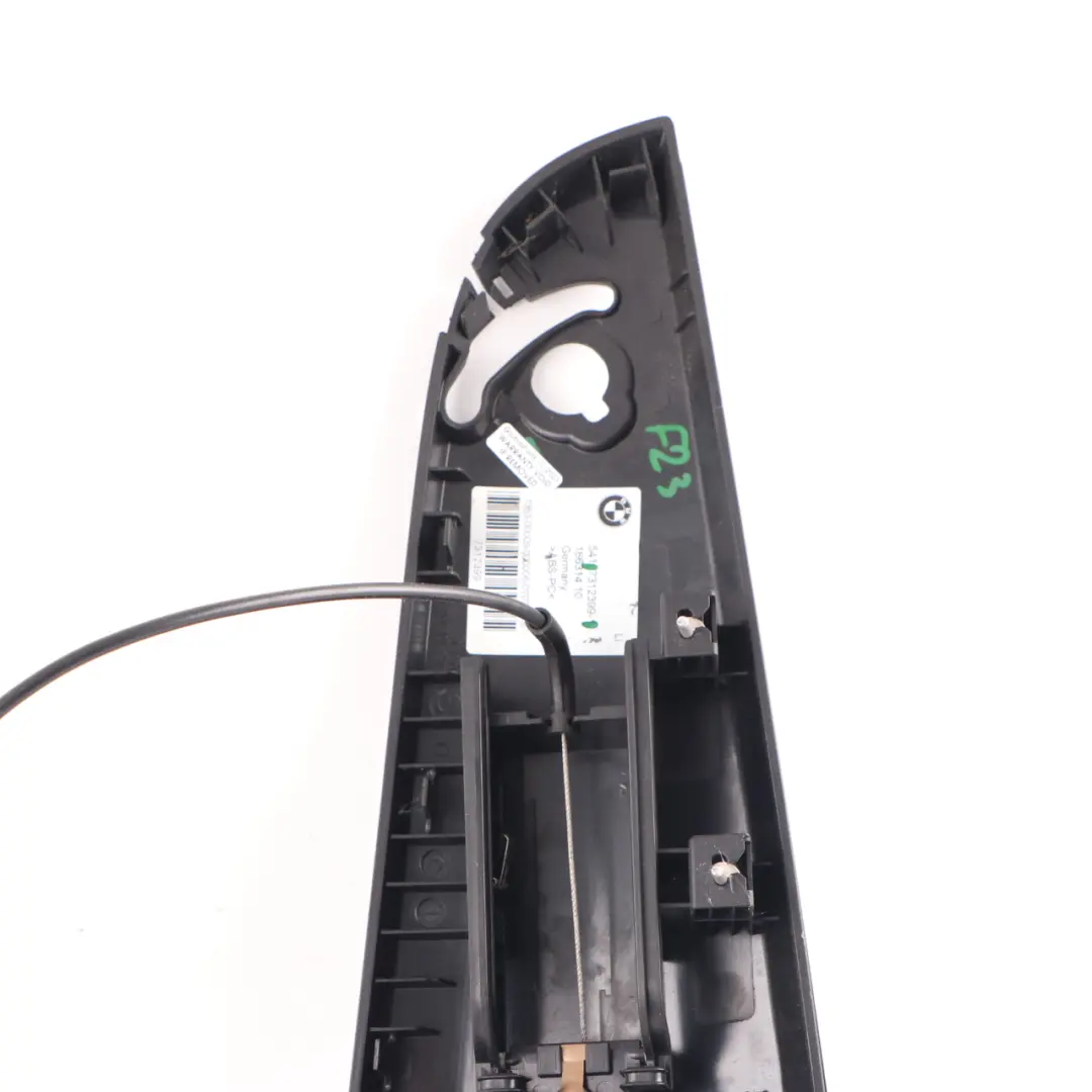 BMW F23 Cabrio Rear Left N/S Side Lateral Trim Panel Upper Covering Black - SKU 7312399 - Part number 7312399