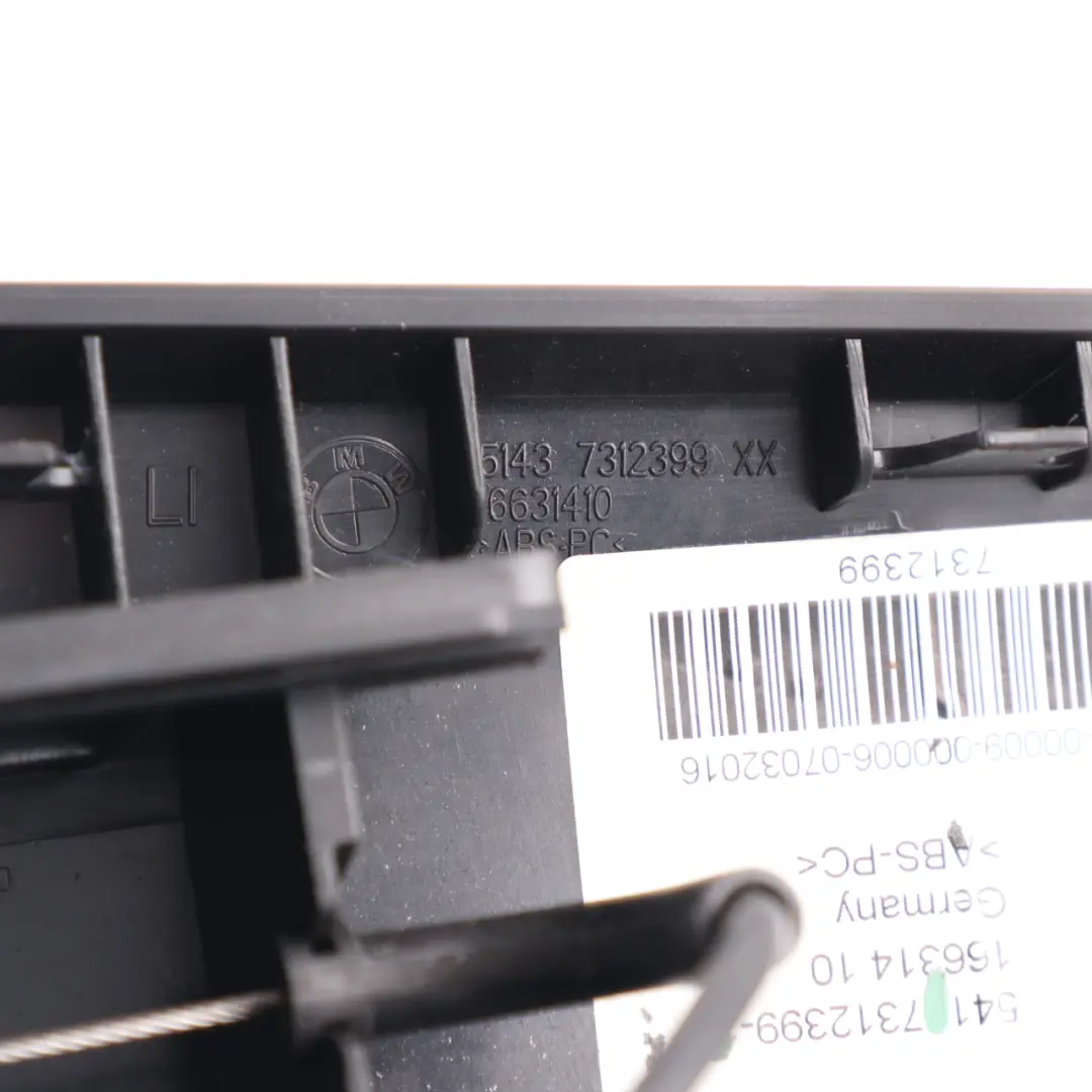 Left N/S Side Lateral Trim Panel Upper Covering Black to BMW F23 Cabrio Rear with Part number 7312399 BMW F23 Cabrio Rear Left N/S Side Lateral Trim Panel Upper Covering Black - SKU 7312399 - Part number 7312399