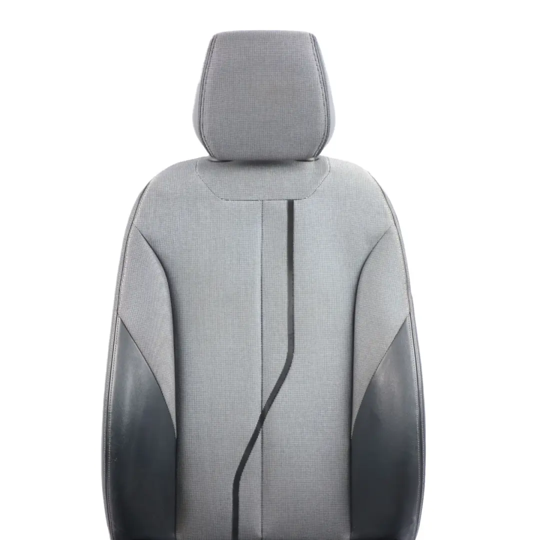 BMW F20 Front Seat Right O/S Interior Cloth Fabric Leather Metro Silver Black - SKU 7312422-1 - Part number 7312422