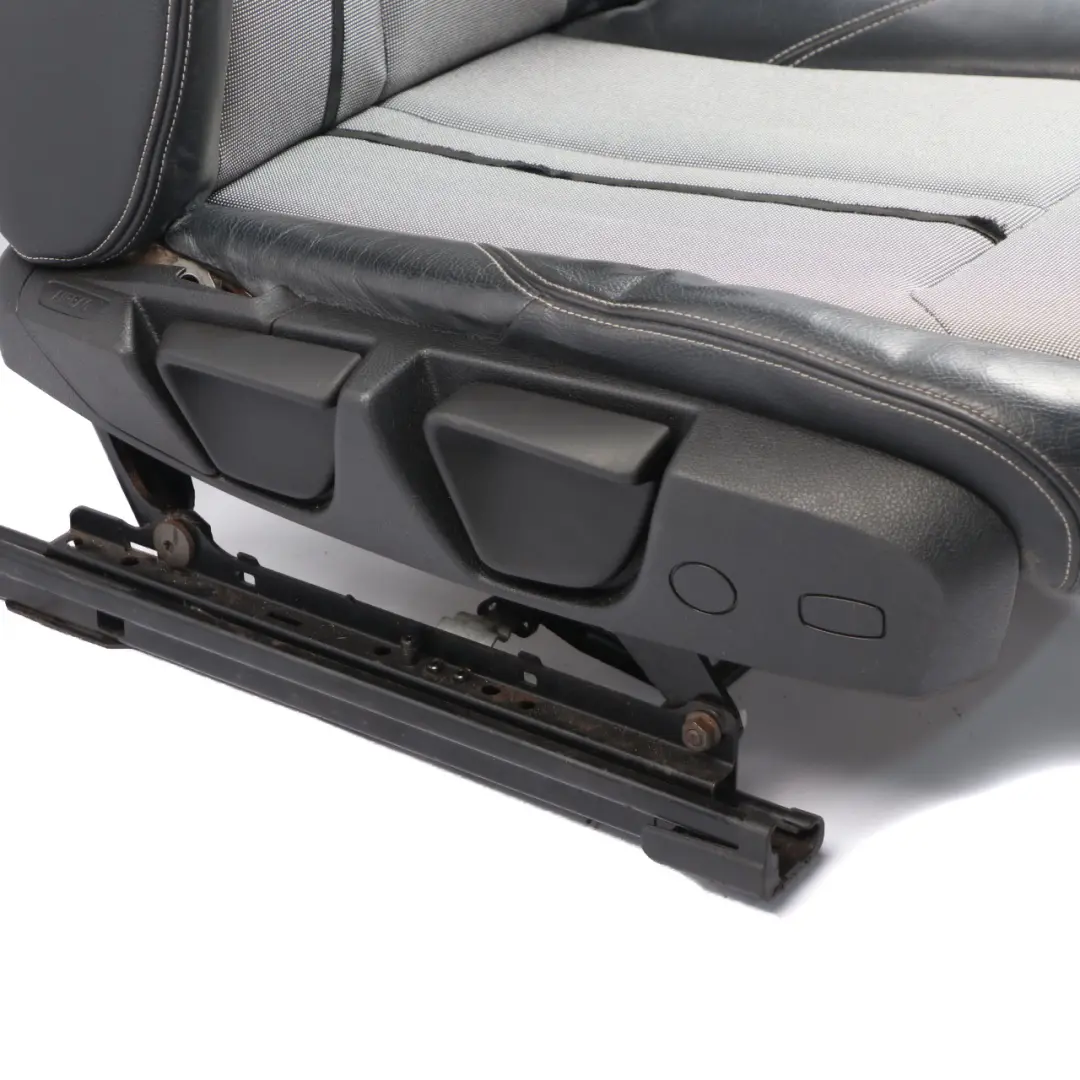 BMW F20 Front Seat Right O/S Interior Cloth Fabric Leather Metro Silver Black - SKU 7312422-1 - Part number 7312422