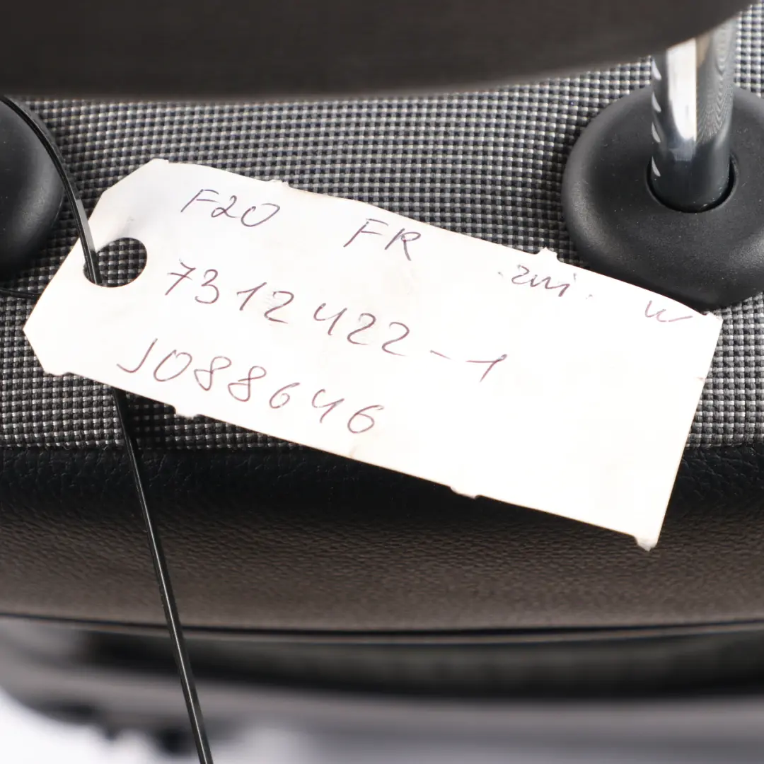 Front Seat Right O/S Interior Cloth Fabric Leather Metro Silver Black to BMW F20 with Part number 7312422 BMW F20 Front Seat Right O/S Interior Cloth Fabric Leather Metro Silver Black - SKU 7312422-1 - Part number 7312422