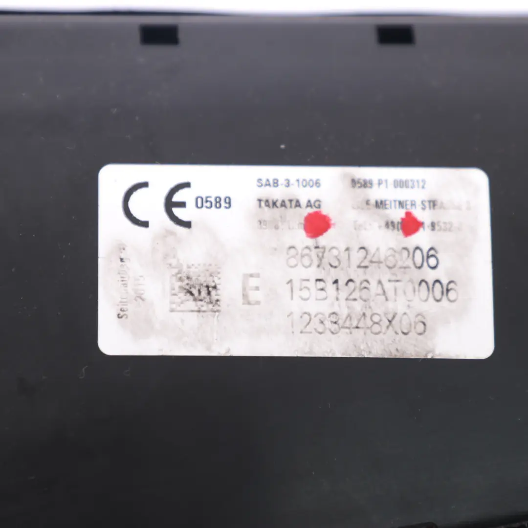 Front Right O/S Seat Side Air Module to Mini Cooper One F56 with Part number 7312462 Mini Cooper One F56 Front Right O/S Seat Side Air Module - SKU 7312462 - Part number 7312462