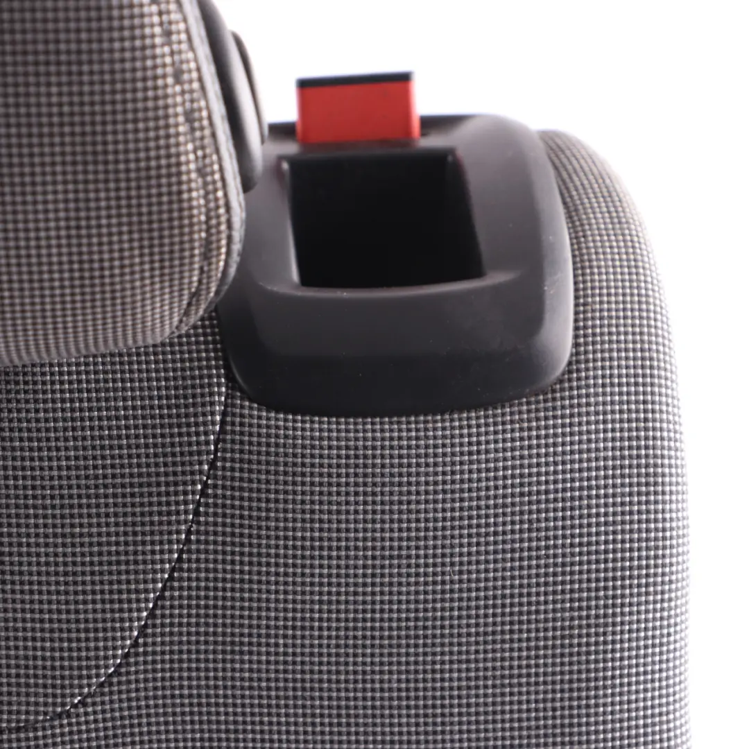 Left Seat N/S Backrest Cover Cloth Leather Metro Black Silver to BMW F20 F21 Rear with Part number 7312614 BMW F20 F21 Rear Left Seat N/S Backrest Cover Cloth Leather Metro Black Silver - SKU 7312614 - Part number 7312614