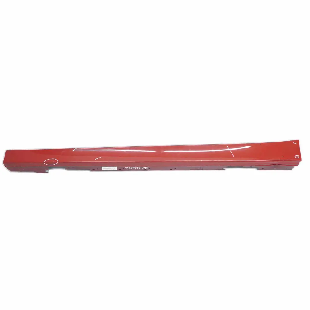 BMW F30 F31 Striscia Davanzale Gonna Laterale Sinistra Melbourne Red - A75 - SKU 7312751-MRT - Numero di parte 7312751