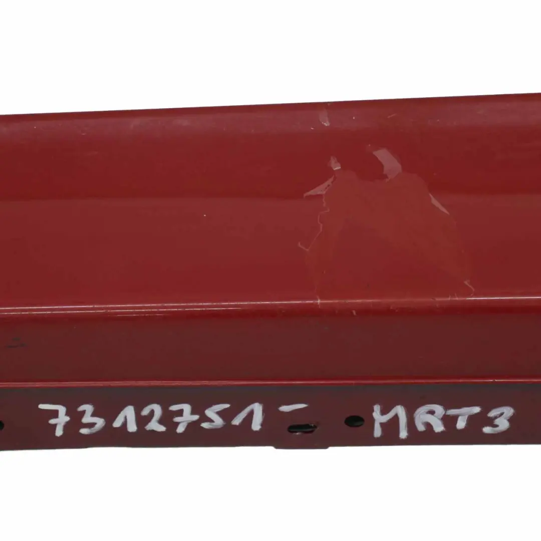 BMW F30 Schwellerleiste Schweller Abdeckung Links Melbourne Rot - A75 - SKU 7312751-MRT3 - Teilenummer 7312751