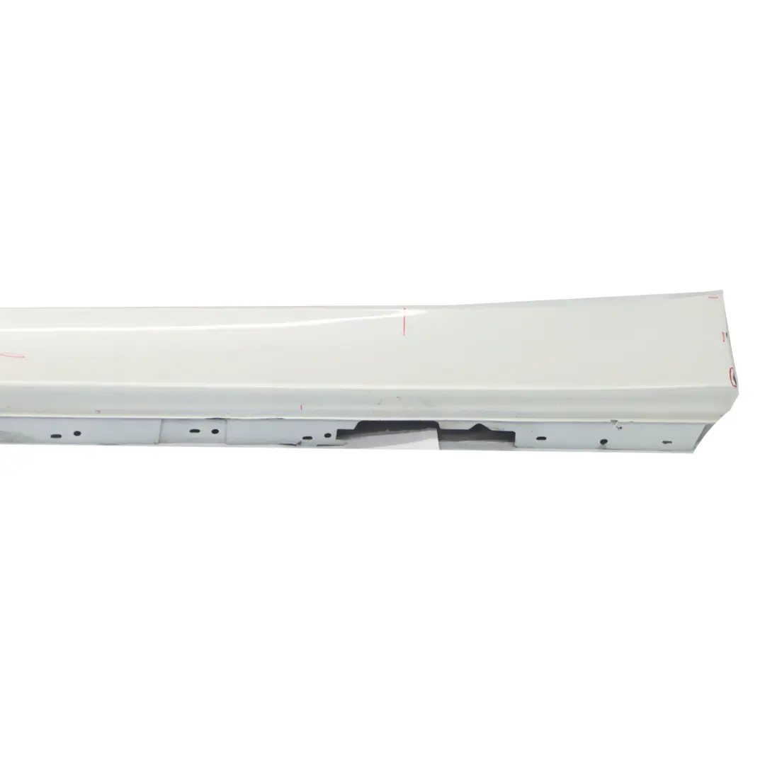 BMW F30 F31 Faldón lateral Tapa del umbral izquierda Mineral White - A96 - SKU 7312751-MW1 - Número de pieza 7312751