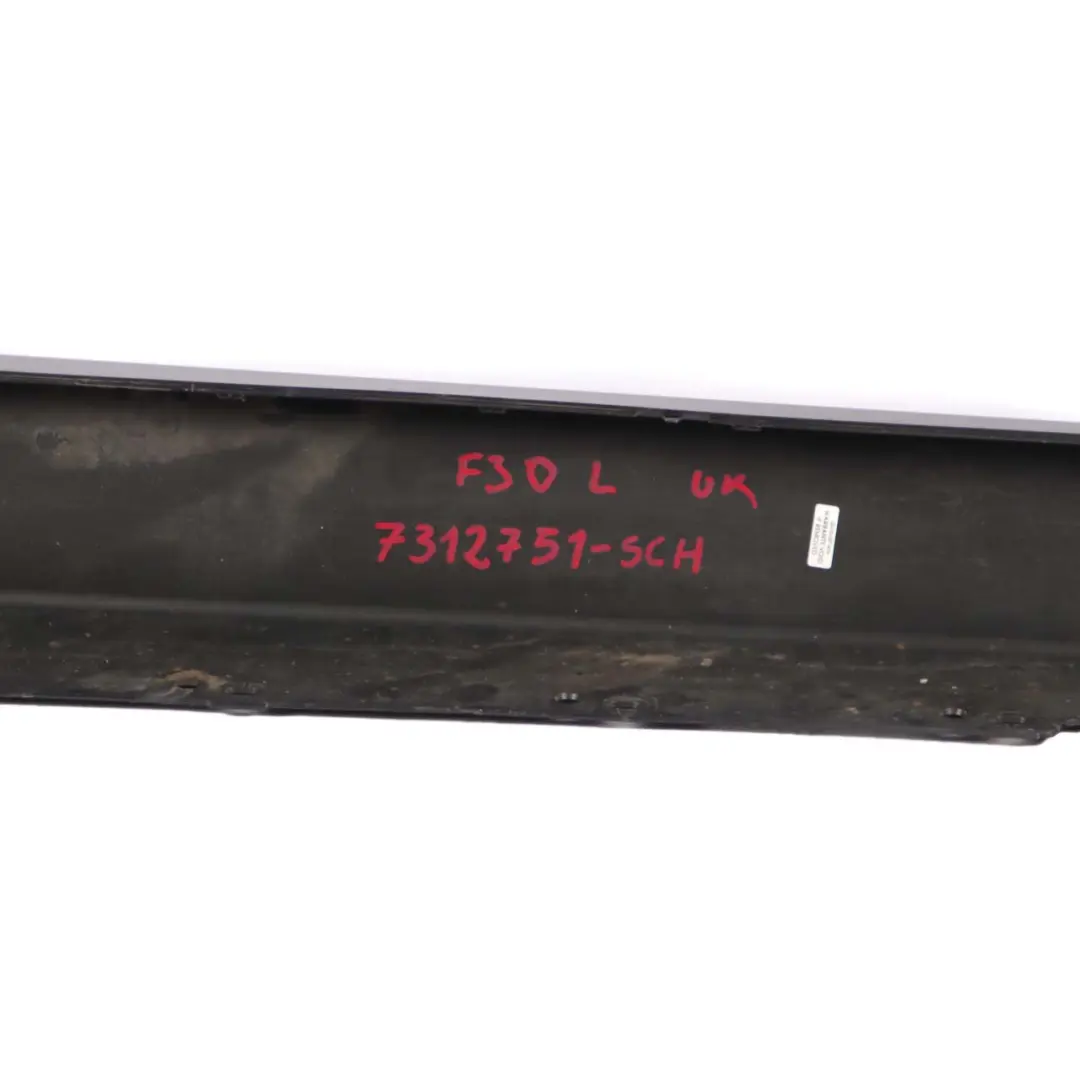 BMW 3 F30 F31 Sill Strip Side Skirt Left N/S Schwarz 2 Black - 668 - SKU 7312751-SCH - Part number 7312751