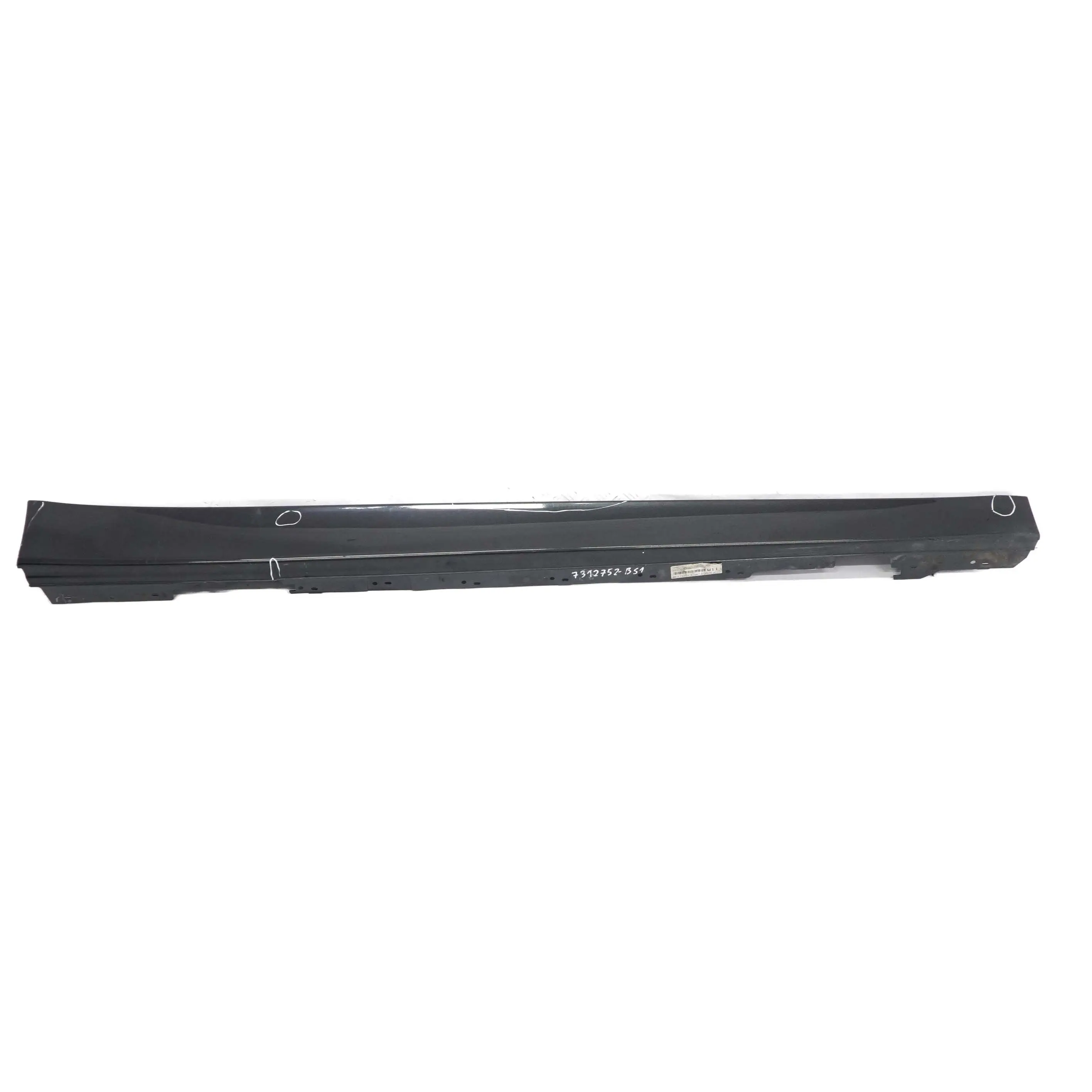 BMW F30 F31 1 Sill Strip Faldon Lateral Derecho Negro Zafiro Metalico - 475