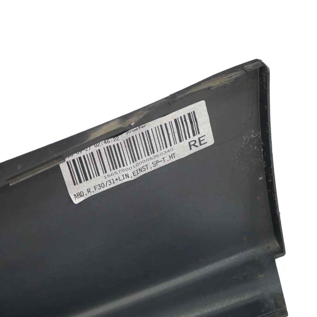 BMW 3 F30 F31 1 Sill Strip Side Skirt Right O/S Black Sapphire Metallic - 475 - SKU 7312752-BS1 - Part number 7312752