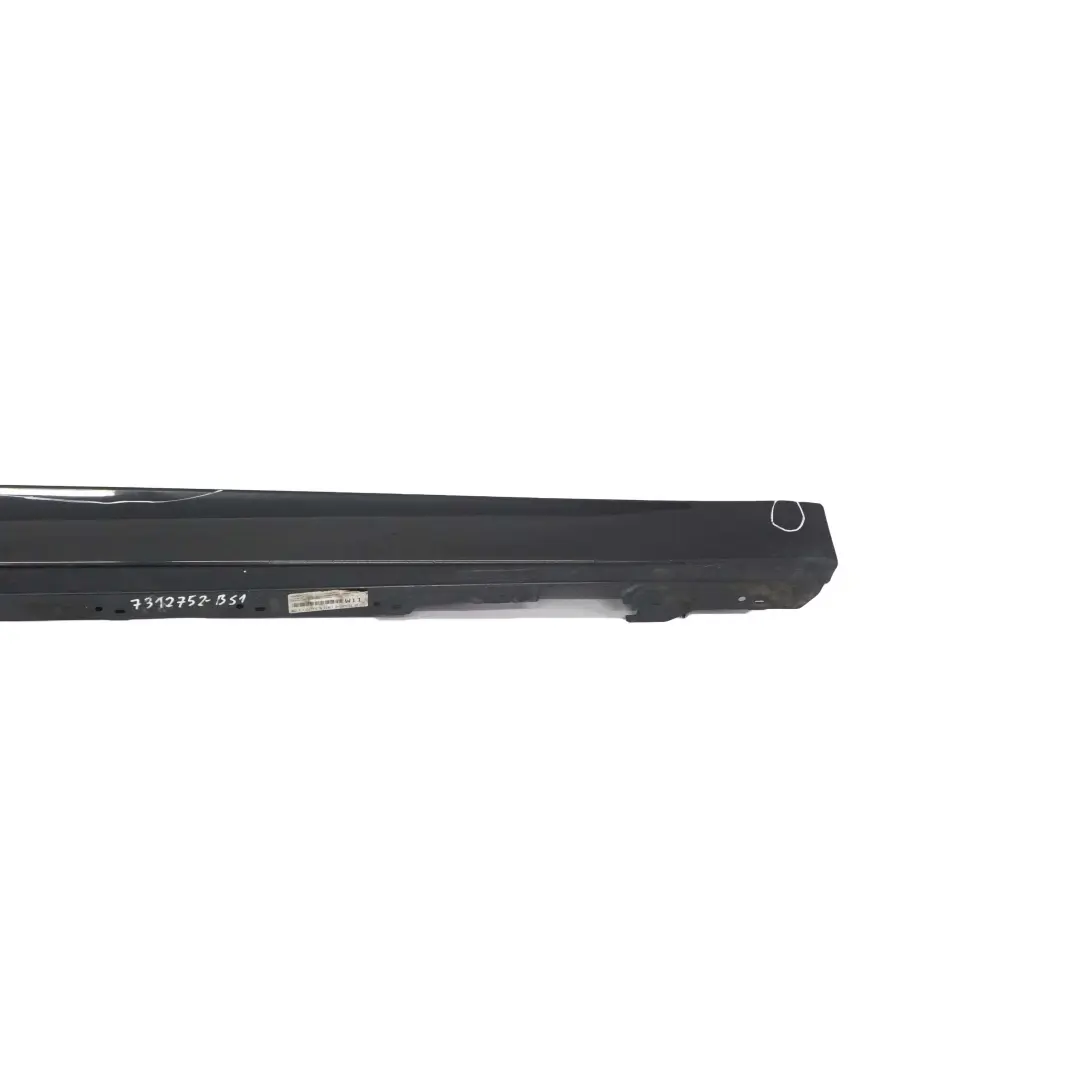 BMW F30 F31 1 Sill Strip Faldon Lateral Derecho Negro Zafiro Metalico - 475 - SKU 7312752-BS1 - Número de pieza 7312752