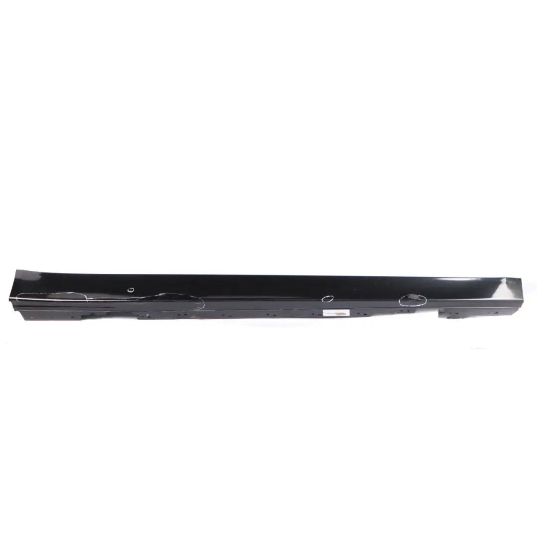 BMW F30 F31 Side Skirt Sill Strip Right O/S Black Sapphire Metallic - 475 - SKU 7312752-BS2 - Part number 7312752