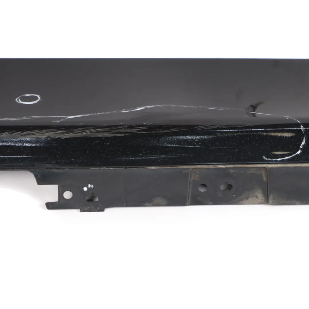 BMW F30 F31 Side Skirt Sill Strip Right O/S Black Sapphire Metallic - 475 - SKU 7312752-BS2 - Part number 7312752