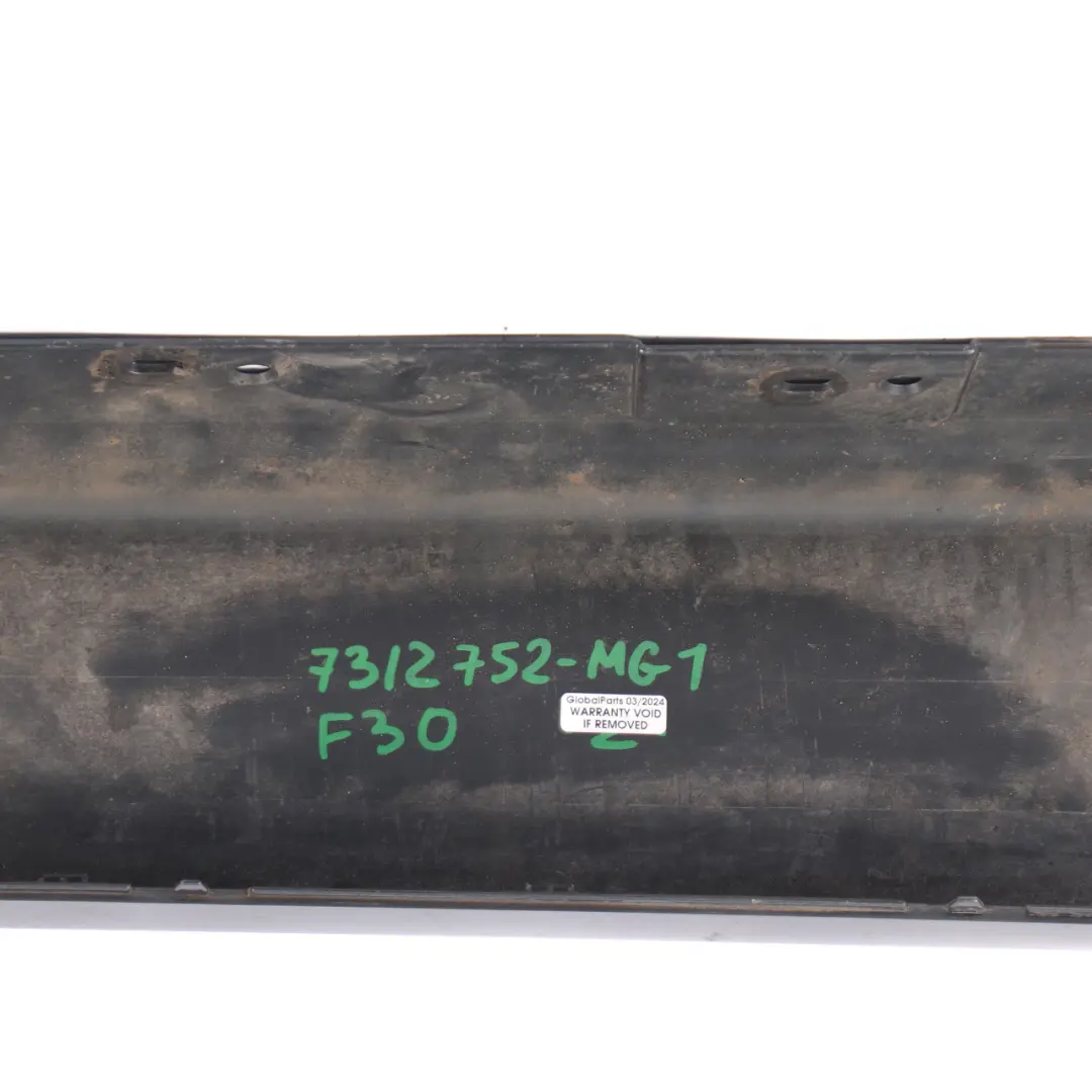 Side Skirt Sill Strip Right O/S Mineralgrau Grey Metallic - B39 to BMW F30 F31 with Part number 7312752 BMW F30 F31 Side Skirt Sill Strip Right O/S Mineralgrau Grey Metallic - B39 - SKU 7312752-MG2 - Part number 7312752