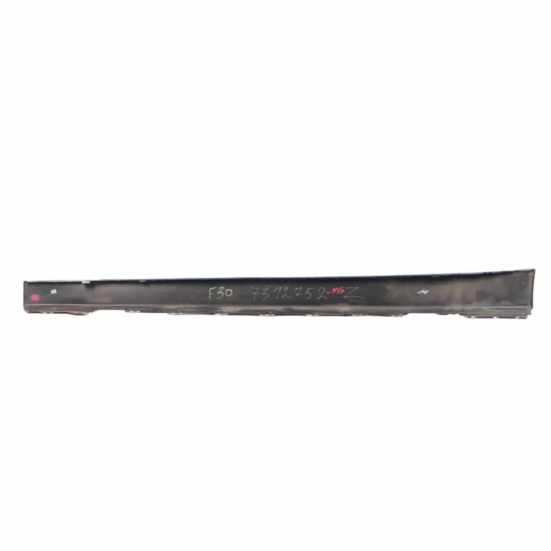 Side Skirt Sill Strip Right O/S Mineralgrau Grey Metallic - B39 to BMW F30 F31 with Part number 7312752 BMW F30 F31 Side Skirt Sill Strip Right O/S Mineralgrau Grey Metallic - B39 - SKU 7312752-MG - Part number 7312752