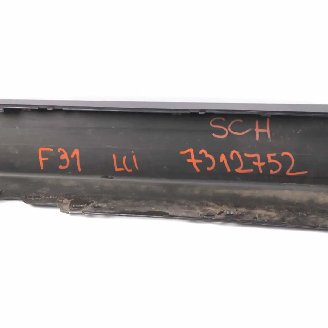 Side Skirt Sill Strip Covering Right O/S Schwarz 2 Black - 668 to BMW F30 F31 with Part number 7312752 BMW F30 F31 Side Skirt Sill Strip Covering Right O/S Schwarz 2 Black - 668 - SKU 7312752-SCH - Part number 7312752