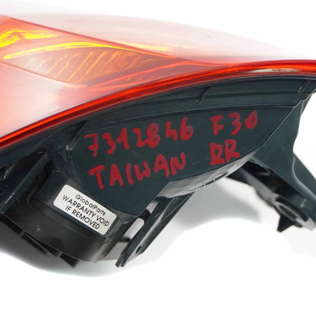 BMW F30 Lampa Tył Tylna Prawa Taiwan - SKU 7312846-TAIWAN - Numer Części 7312846