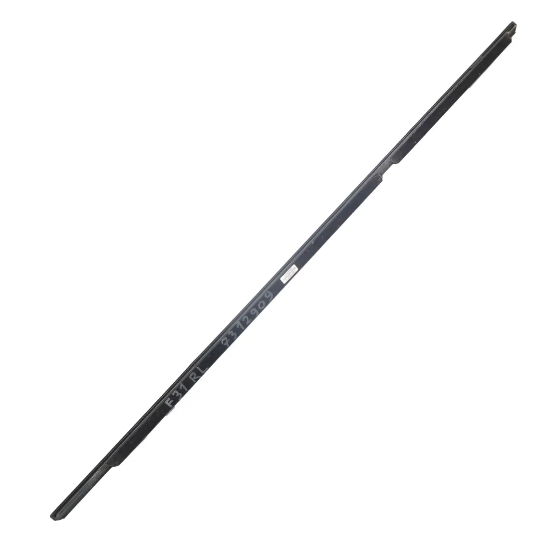 BMW F31 Striscia finestrino posteriore sinistro guarnizione canale esterno opaco - SKU 7312909 - Numero di parte 7312909