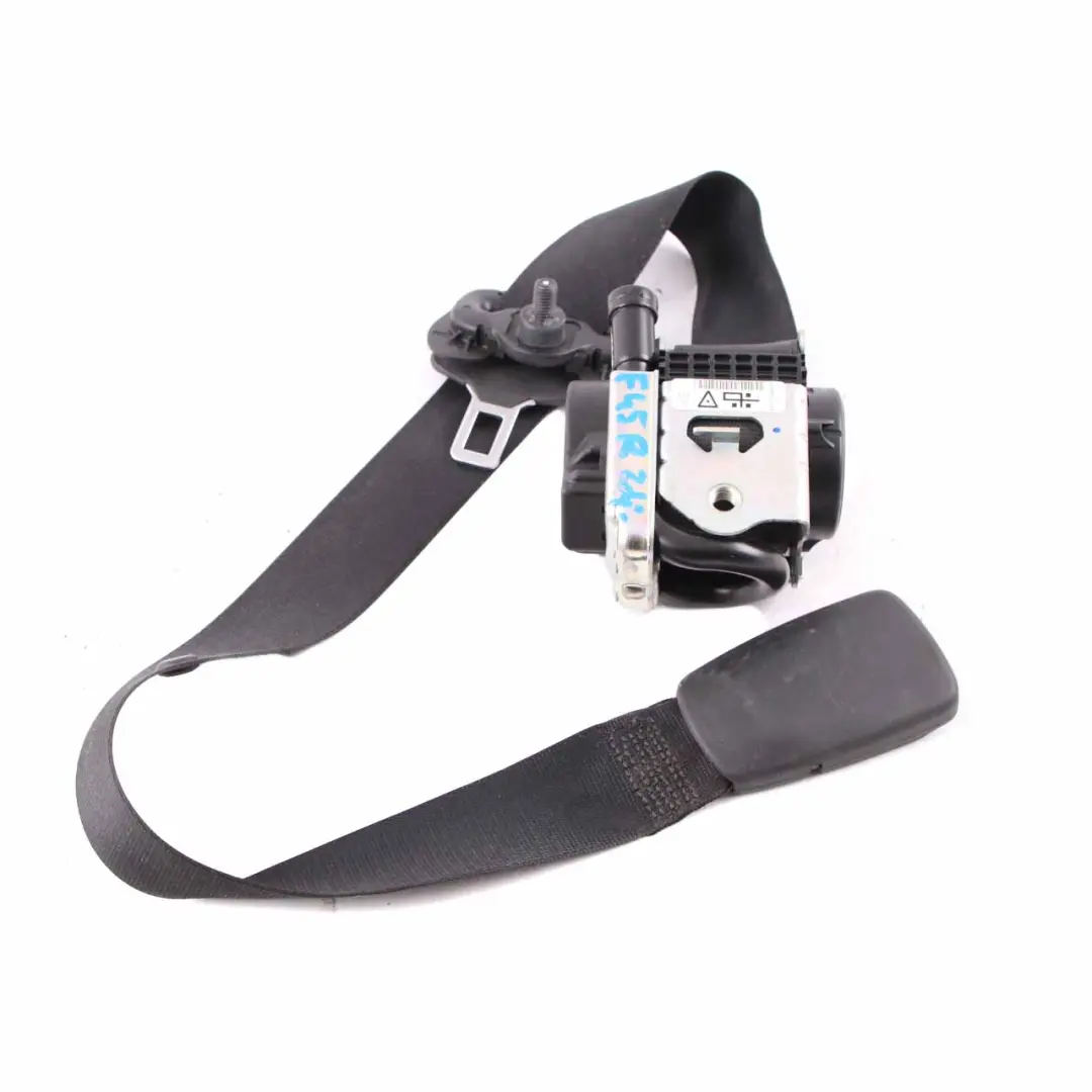 Belt BMW F45 F46 Upper Seatbelt Front Right O/S Black to Seat with Part number 7313304 Seat Belt BMW F45 F46 Upper Seatbelt Front Right O/S Black - SKU 7313304 - Part number 7313304
