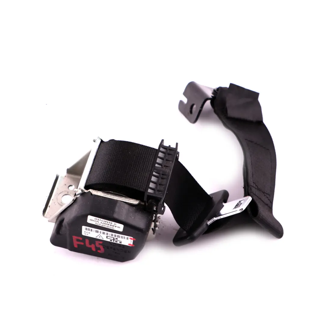 BMW F45 F48 Upper Seat Belt Seatbelt Rear Left N/S Black - SKU 7313377 - Part number 7313377