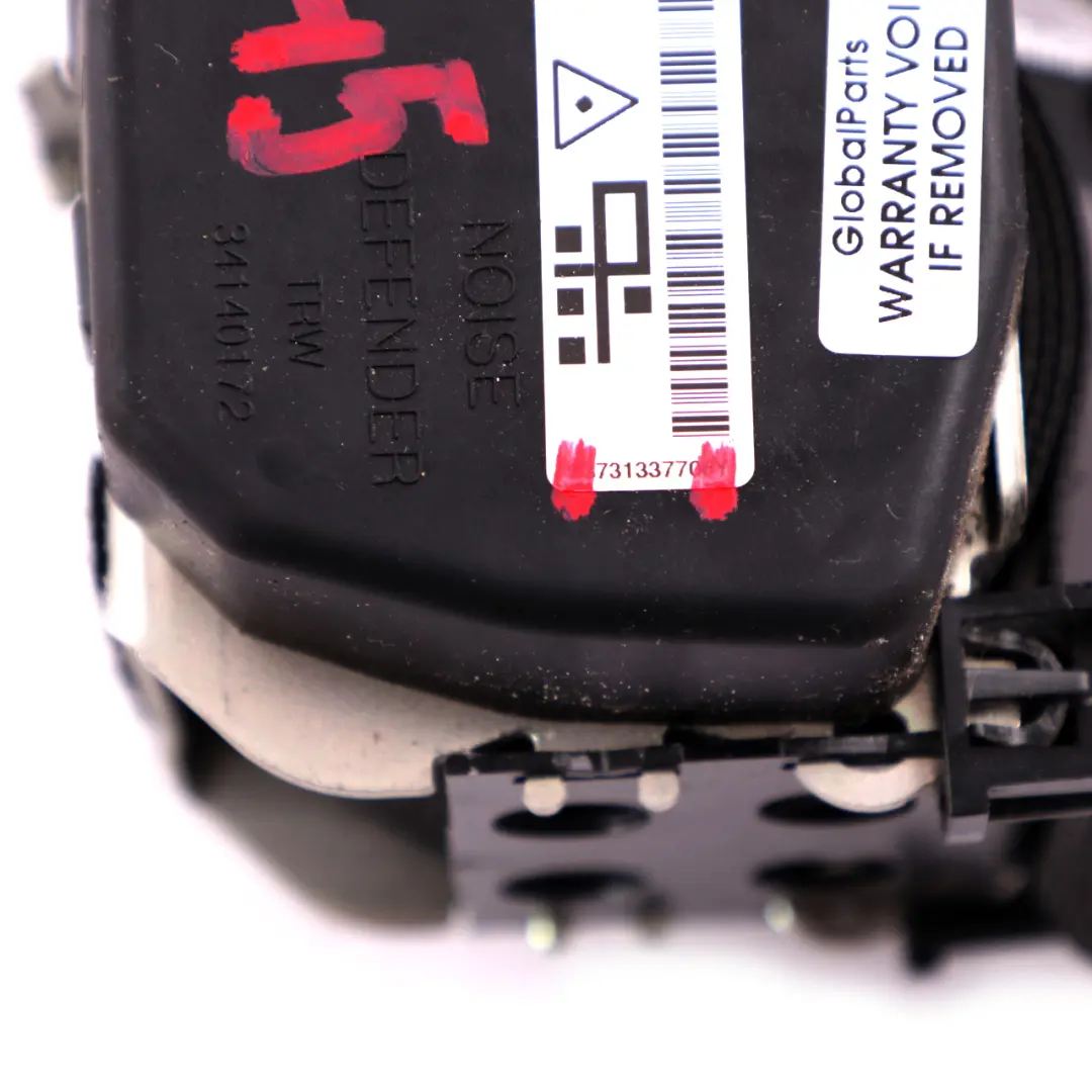 Cinturón de Seguridad Superior Trasero Izquierdo Negro para BMW F45 F48 con número de pieza 7313377 BMW F45 F48 Cinturón de Seguridad Superior Trasero Izquierdo Negro - SKU 7313377 - Número de pieza 7313377