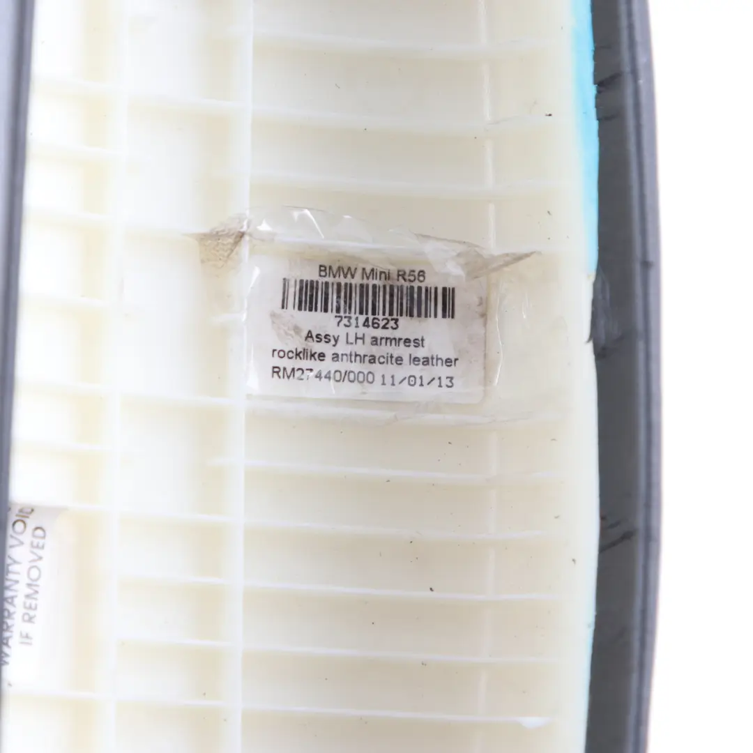 Armrest Door Trim Panel Front Left N/S Anthracite to Mini Cooper R56 LCI with Part number 7314623 Mini Cooper R56 LCI Armrest Door Trim Panel Front Left N/S Anthracite - SKU 7314623 - Part number 7314623