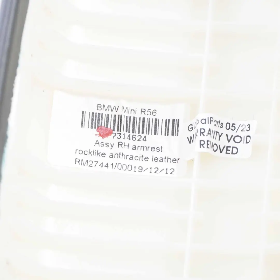 Armlehne Türverkleidung vorne rechts Leder für Mini Cooper R56 LCI mit Teilenummer 7314624 Mini Cooper R56 LCI Armlehne Türverkleidung vorne rechts Leder - SKU 7314624 - Teilenummer 7314624