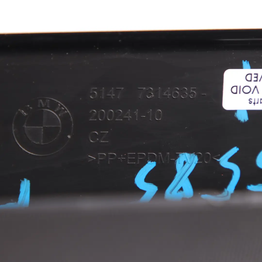 BMW F36 Trunk Trim Boot Side Rail Cover Panel Left N/S Black - SKU 7345585 - Part number 7345585