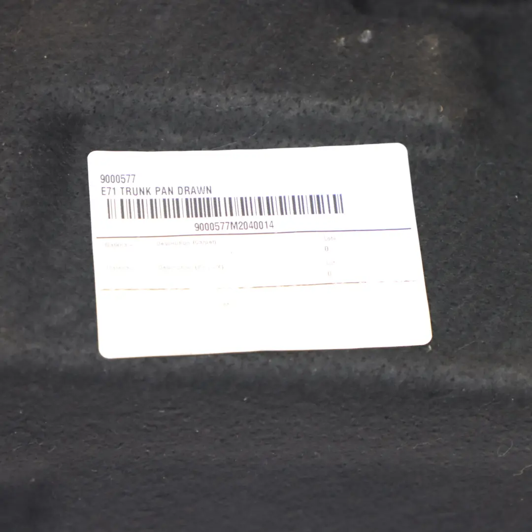 BMW X6 E71 Boot Trunk Floor Luggage Compartment Floor Pan Cover 6981061 - SKU 7314733 - Part number 7314733