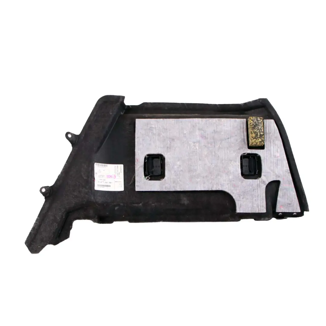 Rivestimento del pannello sinistro del bagagliaio per BMW i3 I01 con numero di parte 7314755 BMW i3 I01 Rivestimento del pannello sinistro del bagagliaio - SKU 7314755 - Numero di parte 7314755
