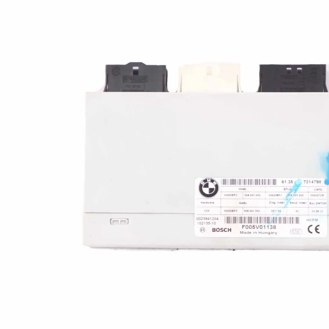 Módulo Tapa Maletero BMW F31 F15 F16 F36 Unidad Control Trasero para con número de pieza 7314798 Módulo Tapa Maletero BMW F31 F15 F16 F36 Unidad Control Trasero - SKU 7314798 - Número de pieza 7314798