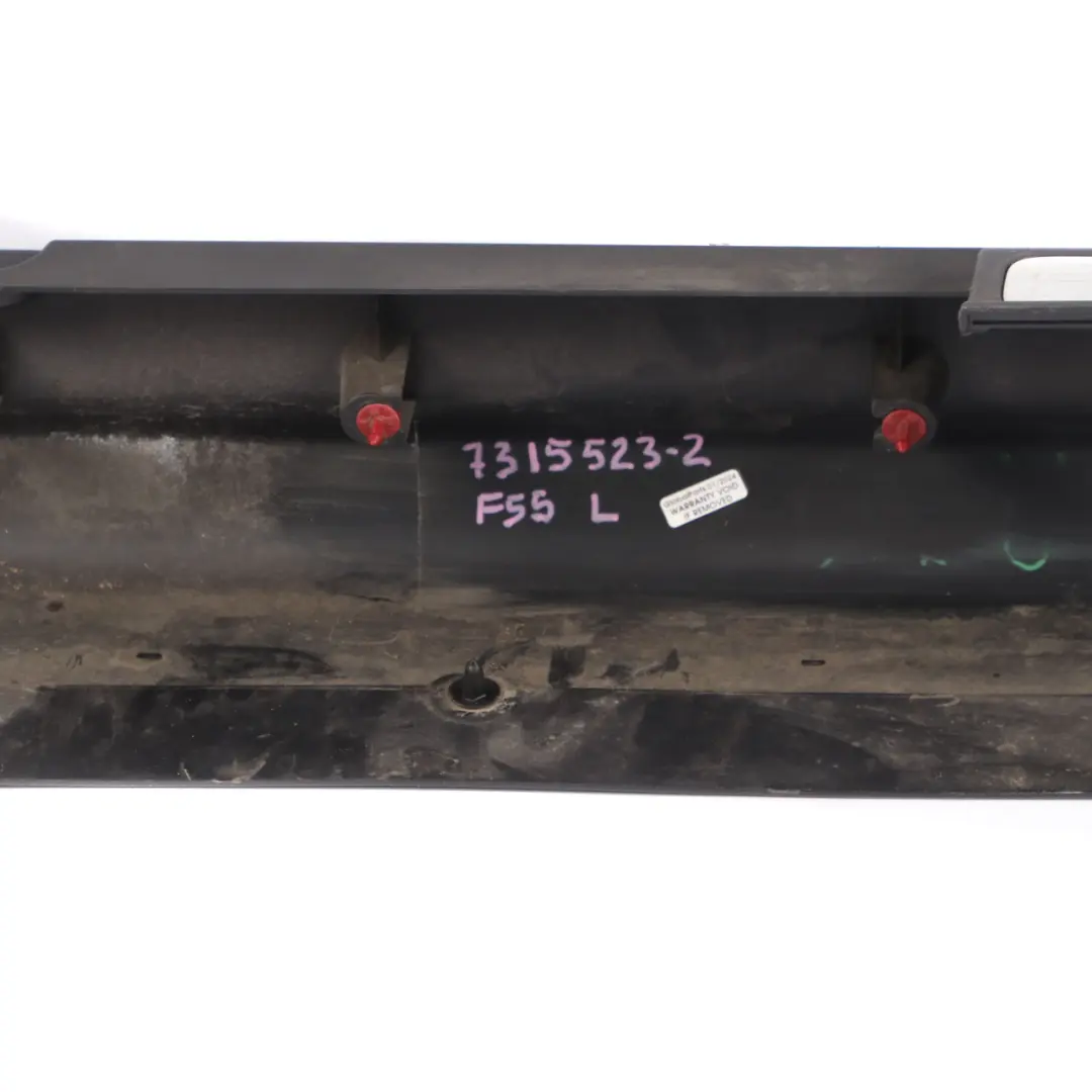 Left N/S Sill Skirt Door Side Cover Rocker Panel Black to Mini F55 with Part number 7315523 Mini F55 Left N/S Sill Skirt Door Side Cover Rocker Panel Black - SKU 7315523-2 - Part number 7315523