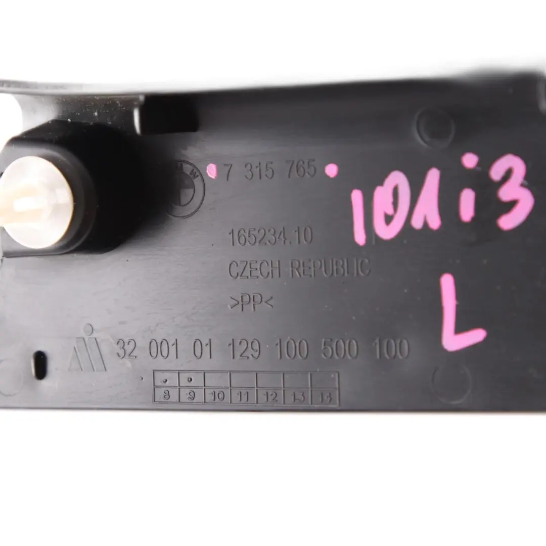 BMW i3 I01 Pannello baule posteriore sinistro Copertura portellone Nero - SKU 7315765 - Numero di parte 7315765