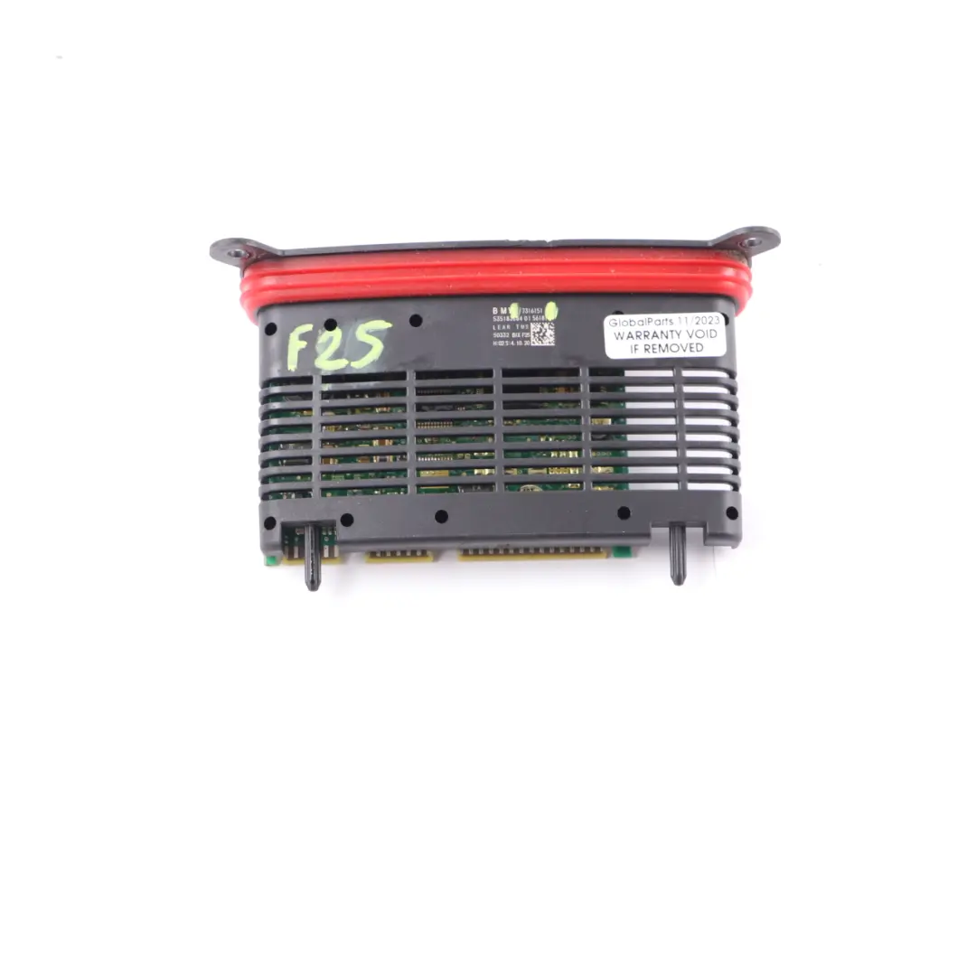 Headlight Headlamp TMS AHL Lamp Module Control Unit Lear to BMW X3 F25 with Part number 7316151 BMW X3 F25 Headlight Headlamp TMS AHL Lamp Module Control Unit Lear - SKU 7316151 - Part number 7316151