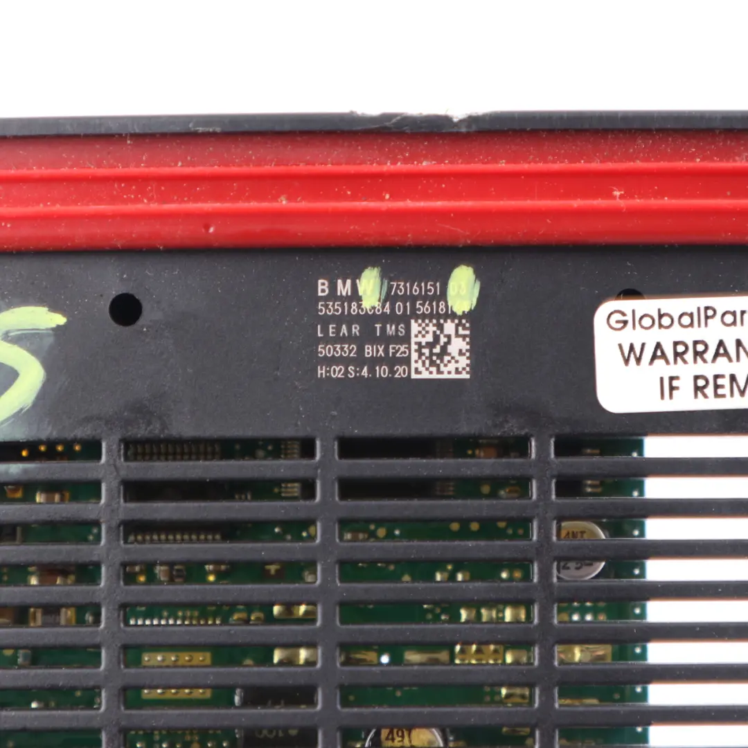 Moduł Sterownik Świateł TMS AHL Lear do BMW X3 F25 o numerze 7316151 BMW X3 F25 Moduł Sterownik Świateł TMS AHL Lear - SKU 7316151 - Numer Części 7316151