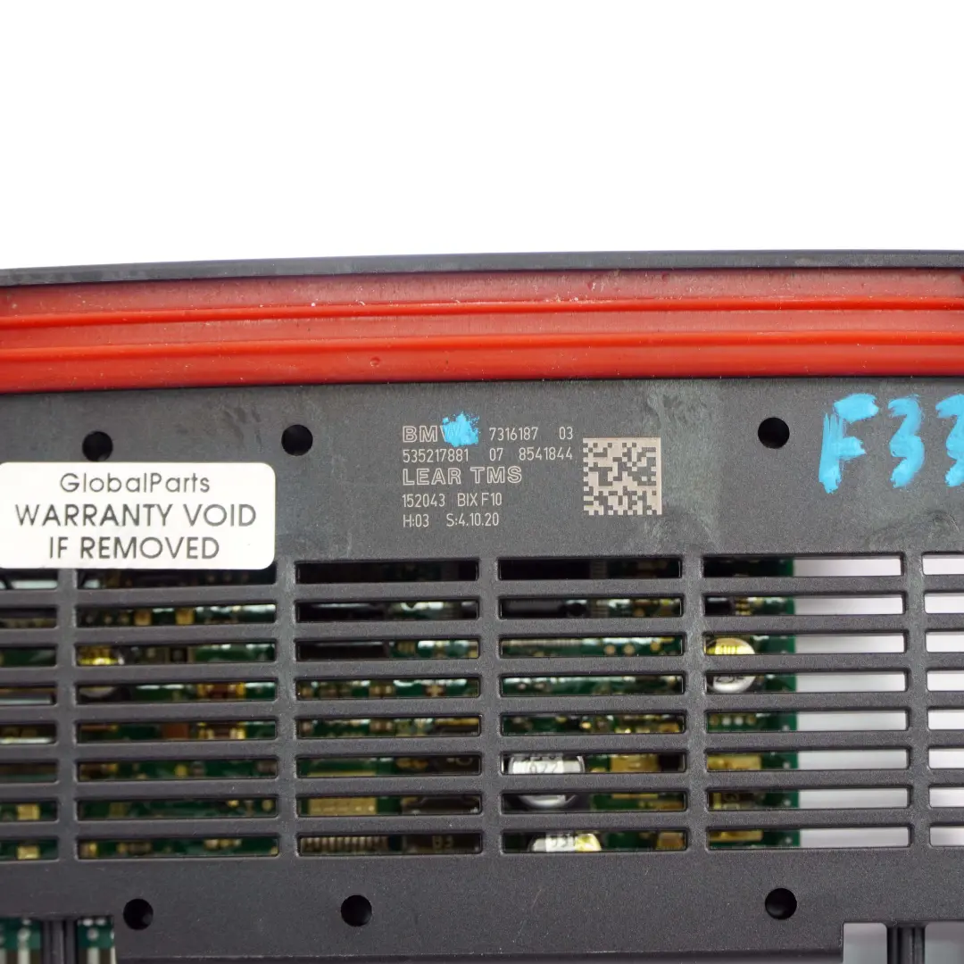 BMW F80 M3 F32 F33 Module Commande Phares Xénon Lear TMS - SKU 7316187 - Numéro de pièce 7316187