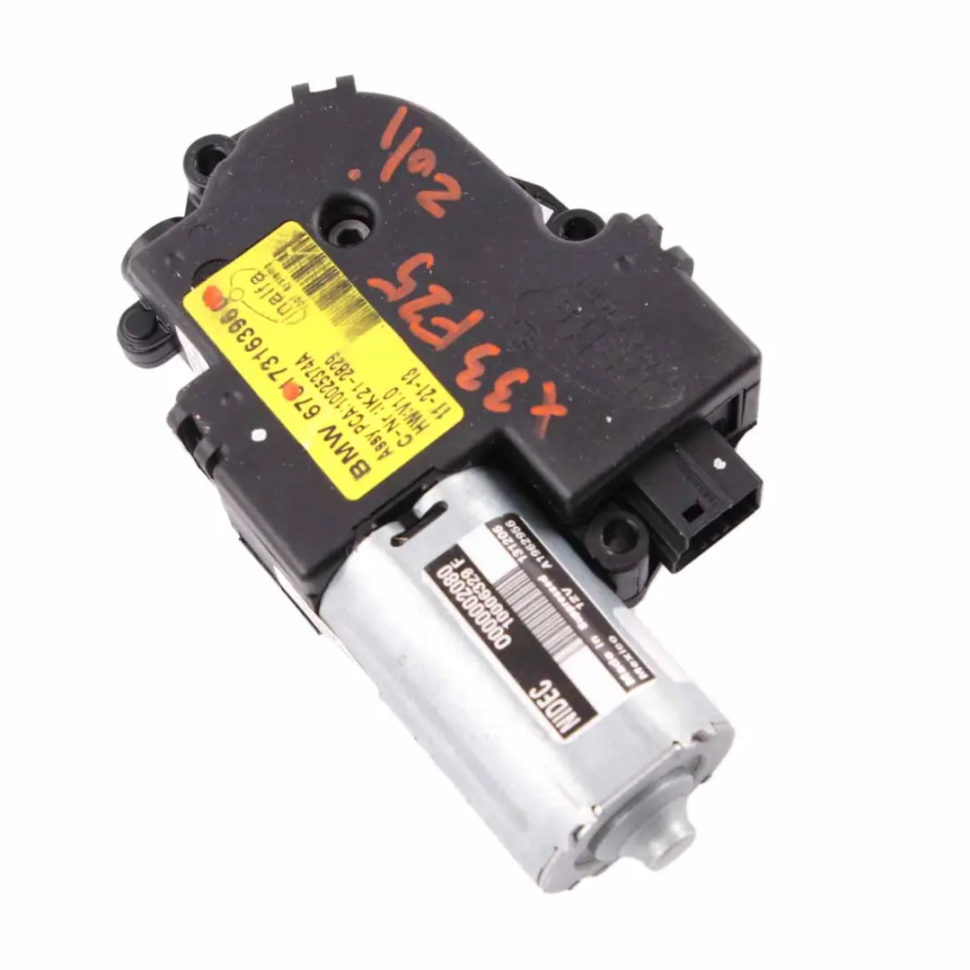  Sunroof Drive BMW X3 F25 Sliding Roof Unit Motor Actuator - SKU 7316396 - Part number 7316396