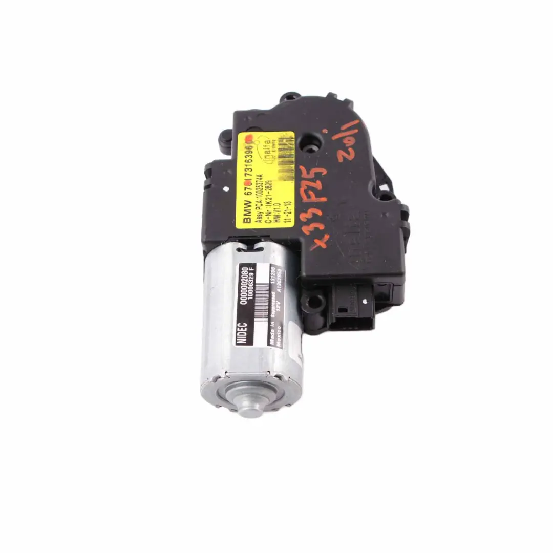  Sunroof Drive BMW X3 F25 Sliding Roof Unit Motor Actuator - SKU 7316396 - Part number 7316396