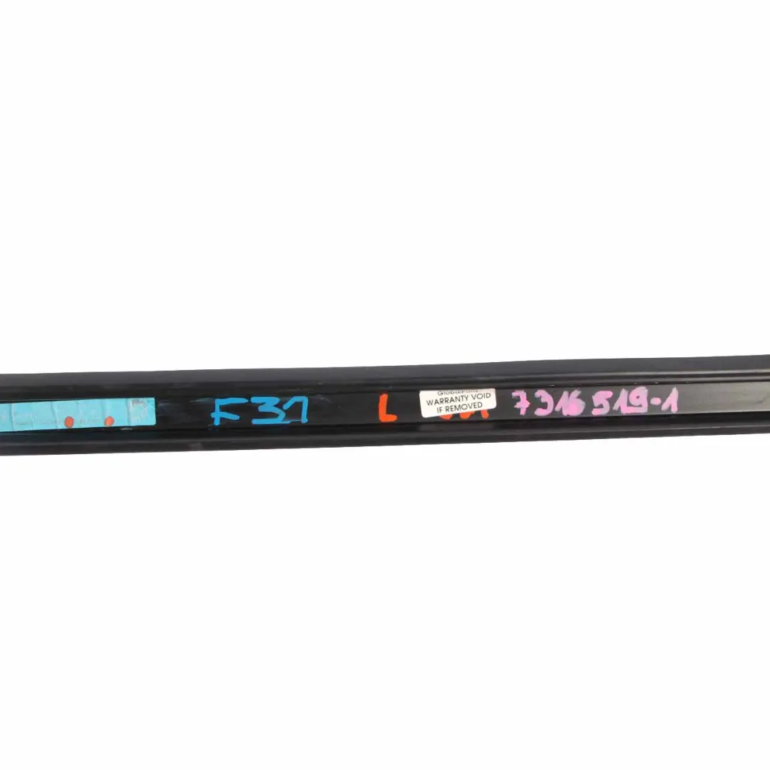 BMW F31 Touring Roof Railing Moulding Trim Black Strip Left N/S - SKU 7316519-1 - Part number 7316519