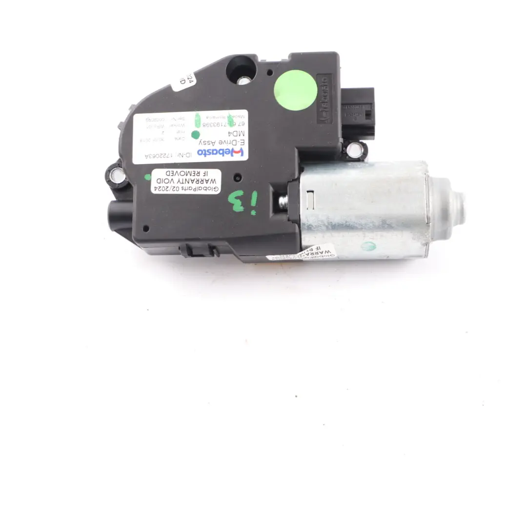 BMW F20 F21 F30 F31 F10 F11 Sliding Sunroof Drive Motor Unit Webasto 7193398 - SKU 7316535-2 - Part number 7316535