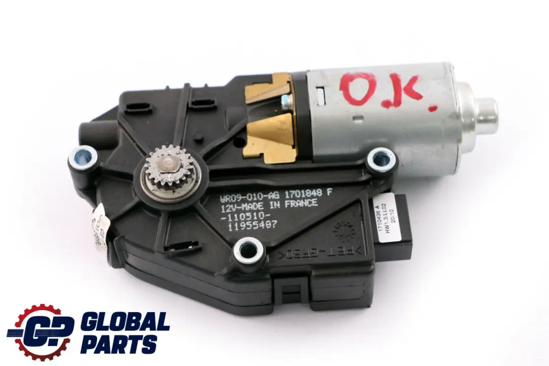BMW 1 2 3 er F20 F22 F30 Schiebedach Antriebsmotoreinheit Webasto 7193398 - SKU 7316535 - Teilenummer 7316535