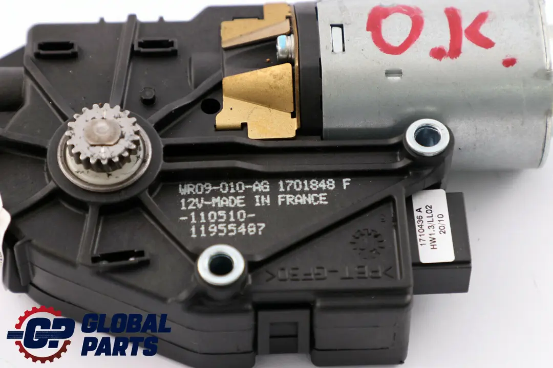 BMW 1 2 3 er F20 F22 F30 Schiebedach Antriebsmotoreinheit Webasto 7193398 - SKU 7316535 - Teilenummer 7316535