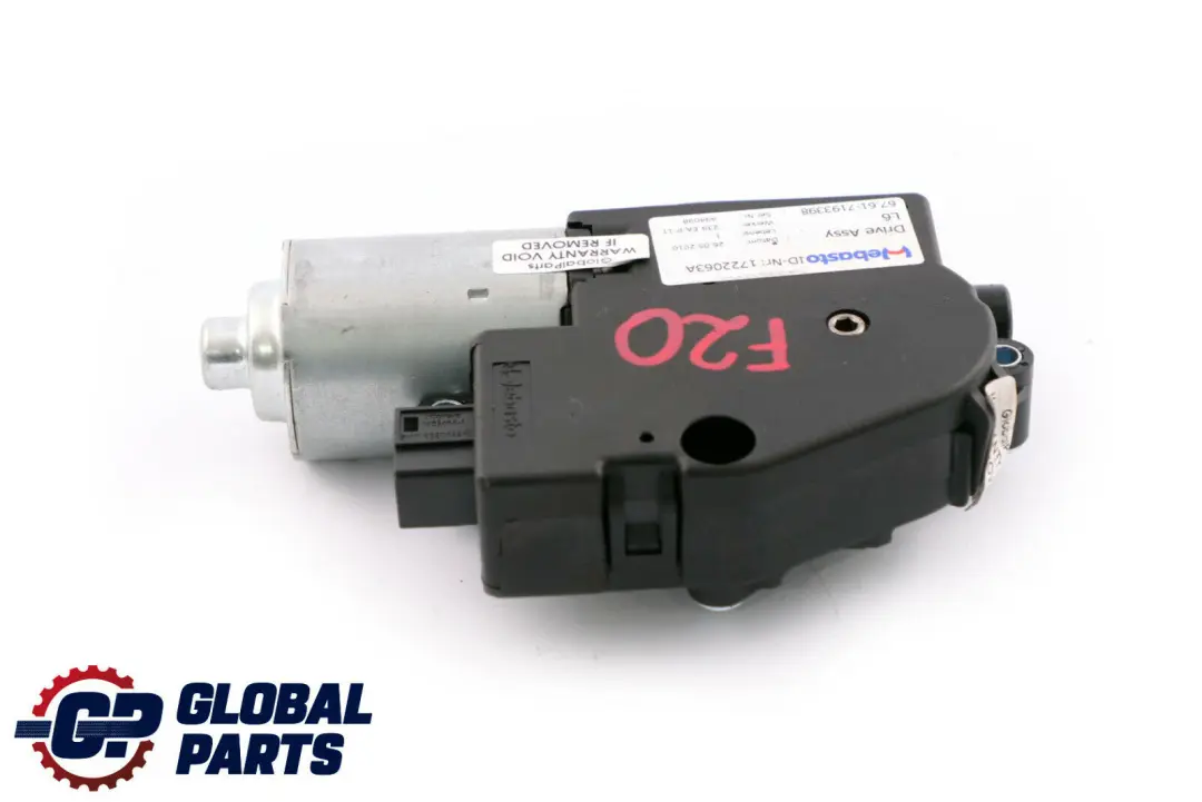 BMW F20 F22 F30 Tetto Scorrevole Unità Motore Webasto 7193398 - SKU 7316535 - Numero di parte 7316535