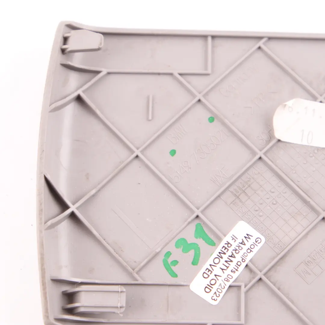 BMW F31 Maletero Tapa Servicio Izquierda Embellecedor Compartimento Everestgrau - SKU 7316775 - Número de pieza 7316775
