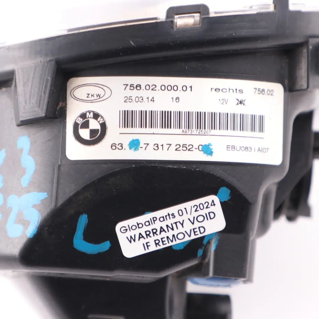 BMW X3 F25 X4 F26 X5 F15 Fendinebbia Luce LED Paraurti Anteriore Destro - SKU 7317252 - Numero di parte 7317252