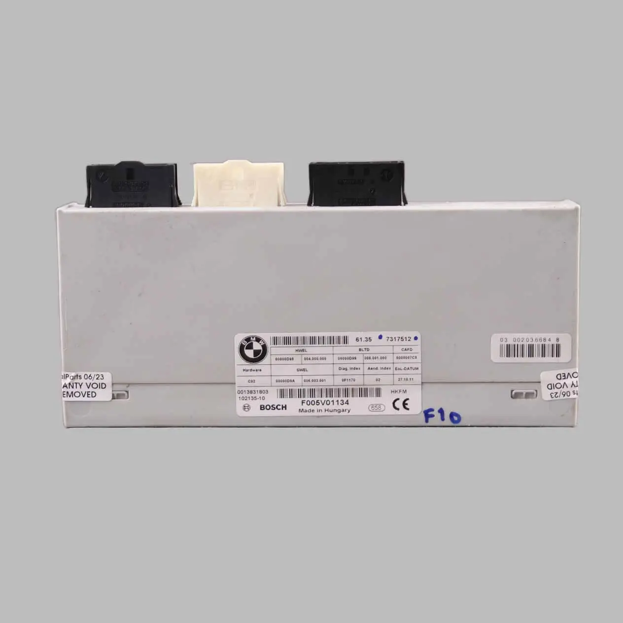 BMW F34 GT Modulo portellone posteriore coperchio bagagliaio ECU F005V01708