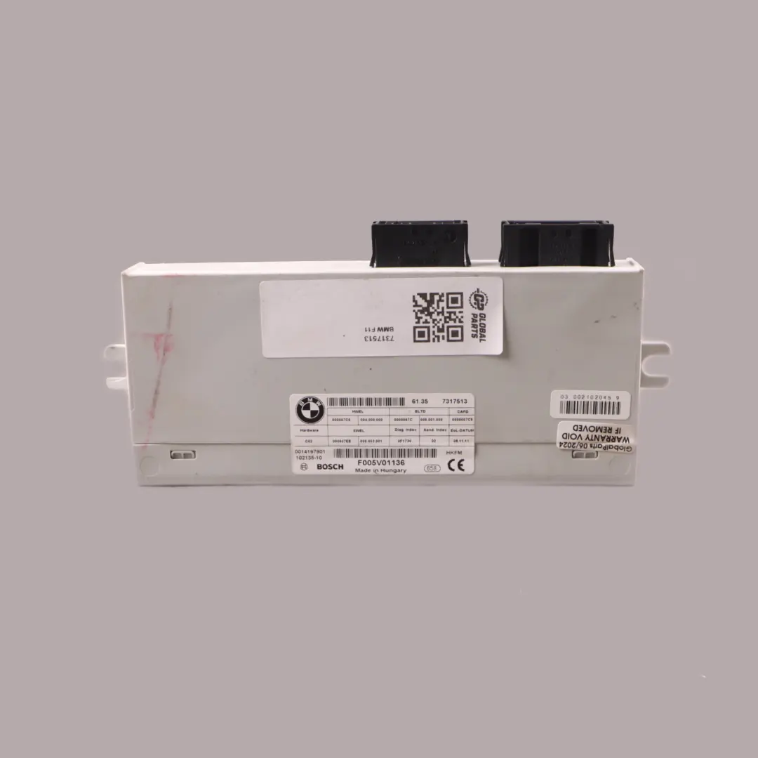 Control Unit Rear Tailgate Boot Lid Function Module to BMW F11 Touring with Part number 7317513 BMW F11 Touring Control Unit Rear Tailgate Boot Lid Function Module - SKU 7317513 - Part number 7317513