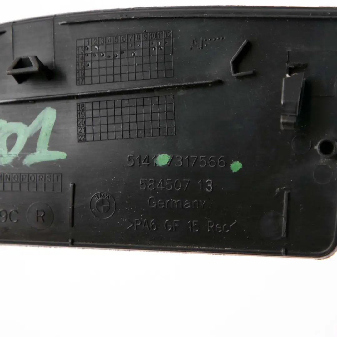 Couvercle Poignée de Porte Avant Droite pour BMW i3 I01 à propos du numéro de pièce 7317566 BMW i3 I01 Couvercle Poignée de Porte Avant Droite - SKU 7317566 - Numéro de pièce 7317566