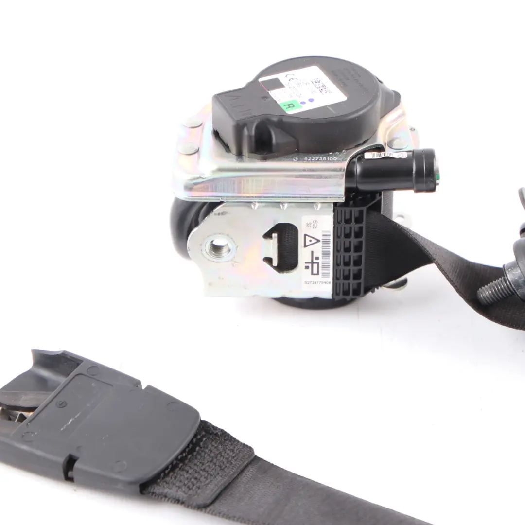 Belt Upper Seatbelt Front Right O/S Black to Mini Cooper F55 Seat with Part number 7317754 Mini Cooper F55 Seat Belt Upper Seatbelt Front Right O/S Black - SKU 7317754 - Part number 7317754